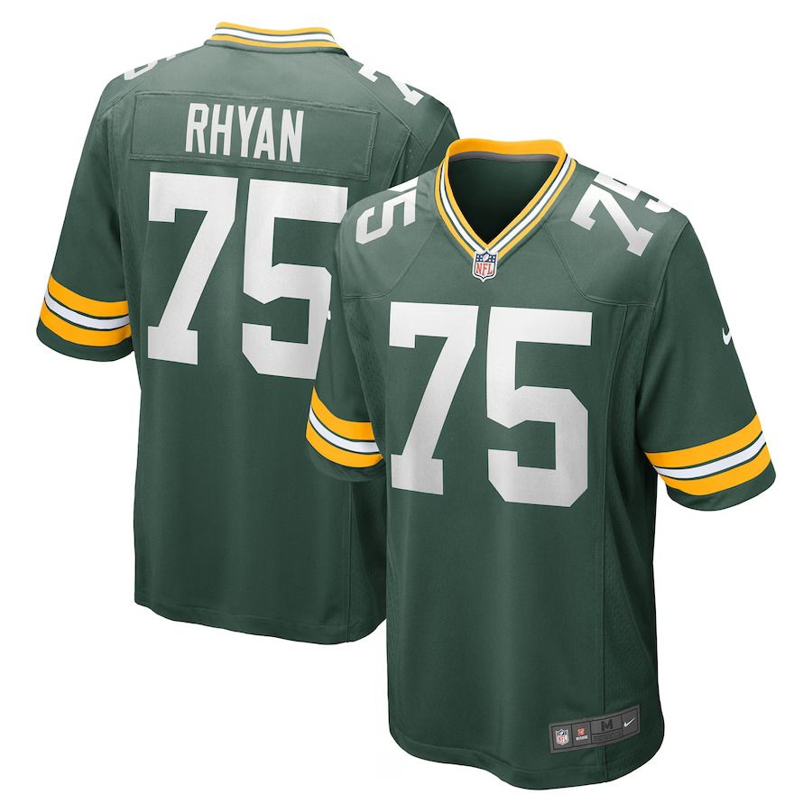 Men Green Bay Packers #75 Sean Rhyan Nike Green Game Player NFL Jersey